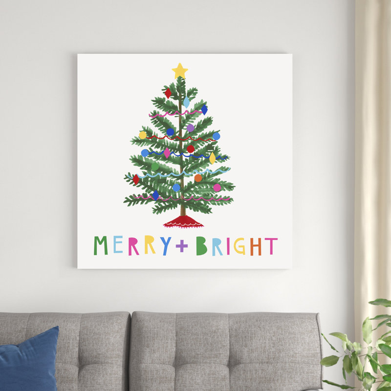 Noël coloré I, H 36 po x l 36 po x P 1,25 po