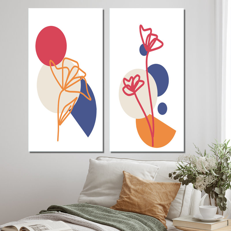 Scandinavian Abstract Minimalistic Geometrics, Toile tendue, H 40 po x l 40 po x P 1,5 po