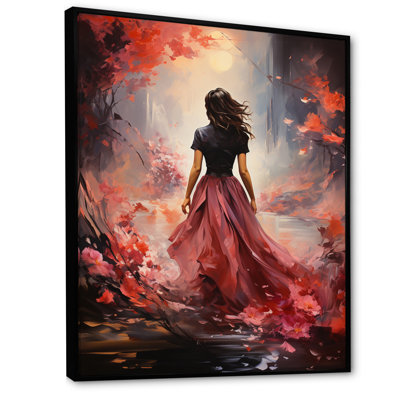 Portrait de femme bandi romantique rose