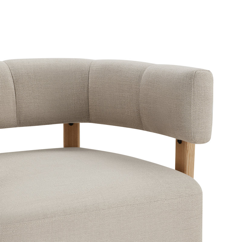 Chaise avec accoudoirs pivotante Lawler