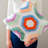 LoRan Latch-Stitch Pillow Kit DIY, 16" x 16", Hexi Design