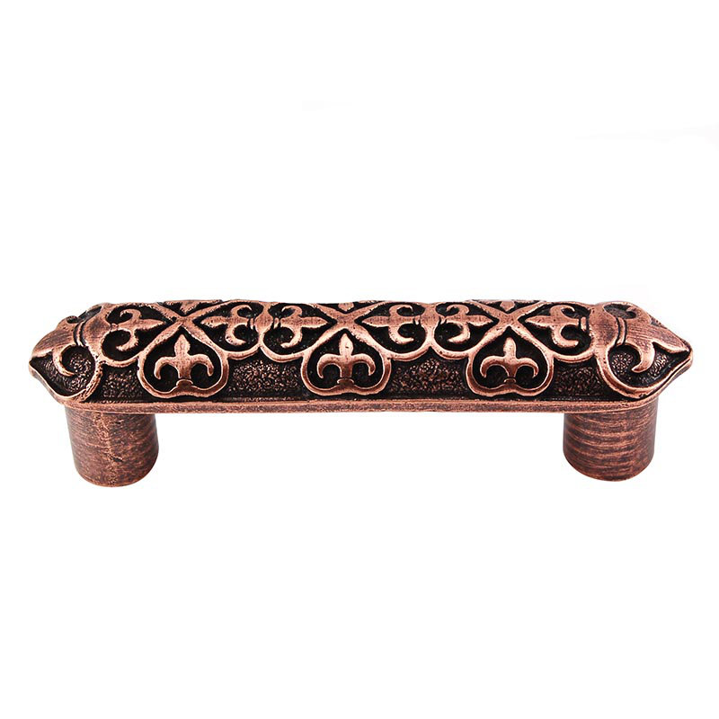Fleur De Lis Bar / Handle Pull, Antique Copper