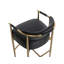 HELOISE Upholstered Stool with Metal Frame-602130929-602130930
