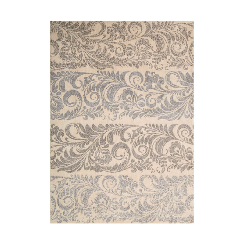 Tapis de zone ivoire Hillsdale, Rectangle 2 pi 6 po x 4 pi 2 po
