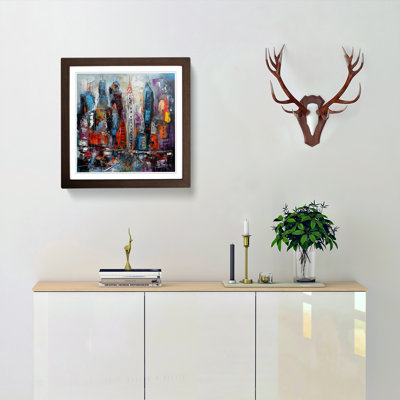 City of New York Abstract - Framed Print