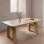 Modern simple solid wood rectangular table