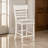 Upholstered Counter Stool with Solid Wood Frame