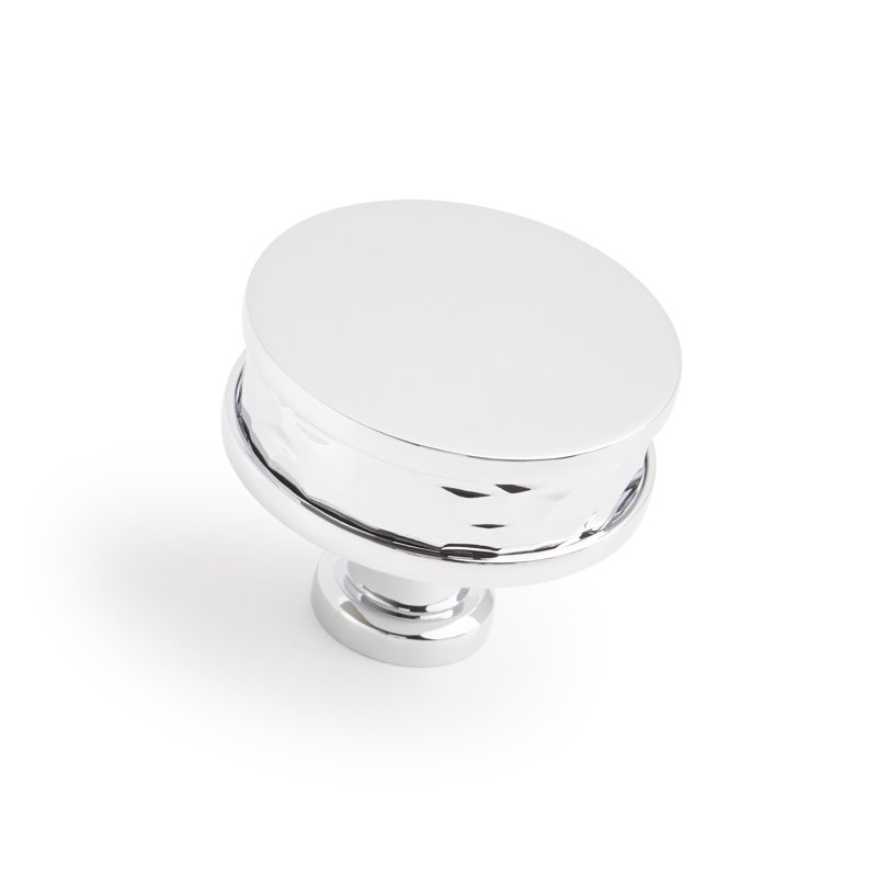 Poignée d'armoire ronde 1-1 / 2 "Lazzara, Chrome poli
