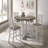 Antique Rustic Counter Height Dining Table Two-Tone Solid Wood