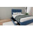 Tomm Spritz Modern Beige Velvet Queen Platform Bed with Twin Trundle and Storage Drawers (No Box Spring Required)-1971886213