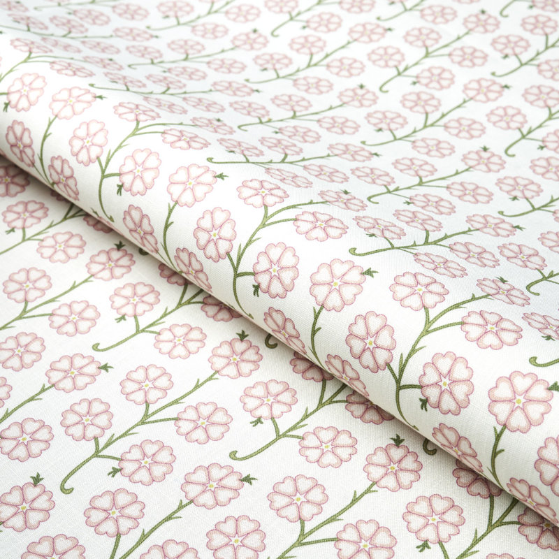 Schumacher x Neisha Crosland Gardenia Fabric, Rose