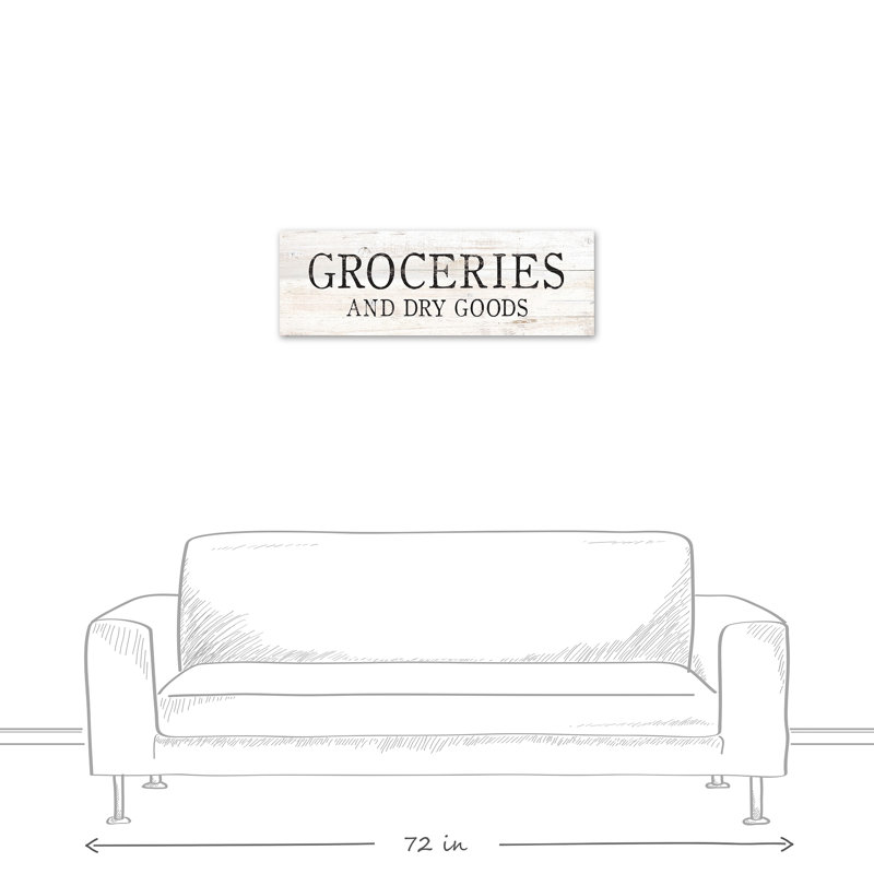 " Groceries & Dry Goods Sign "