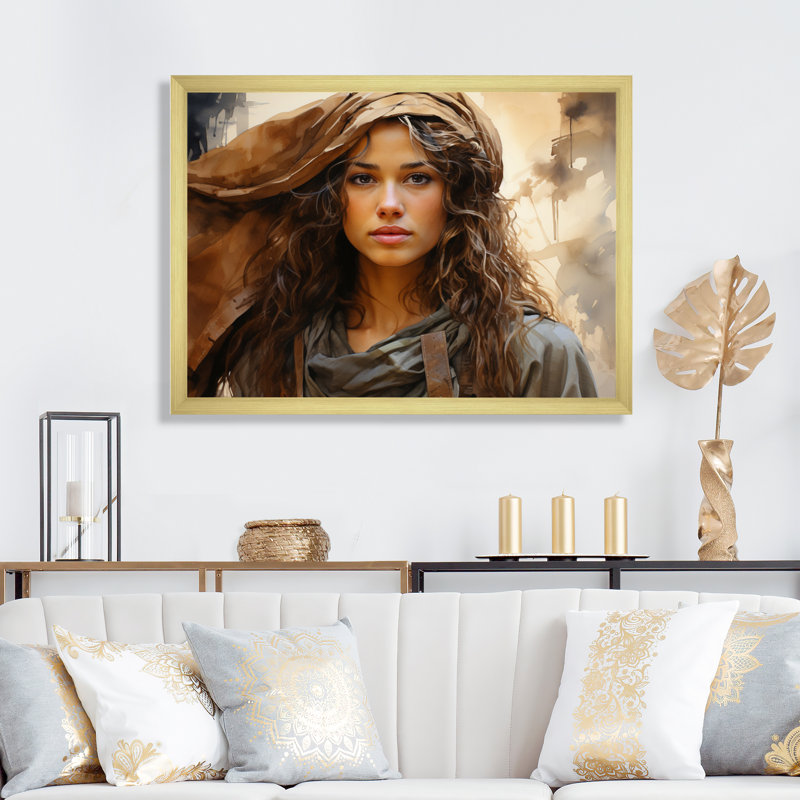 " Fashion 1910S Warriors Portrait I ", H 24 po x l 32 po x P 1 po, Cadre doré à une seule photo