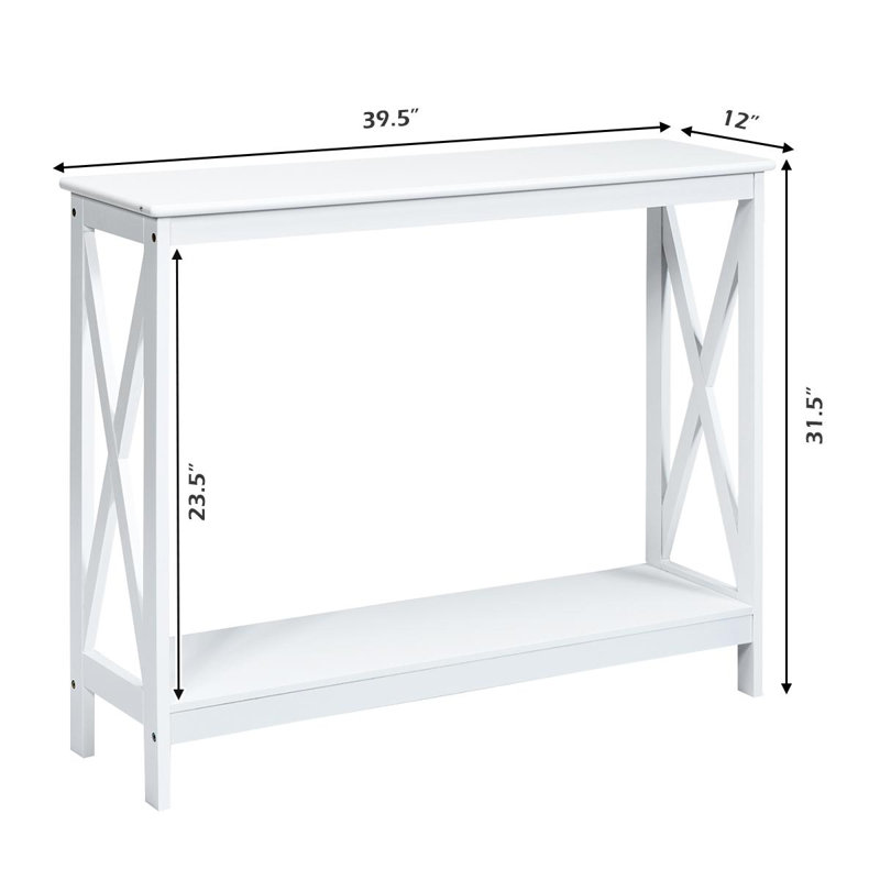 Nordberg 39.5'' Console Table, White