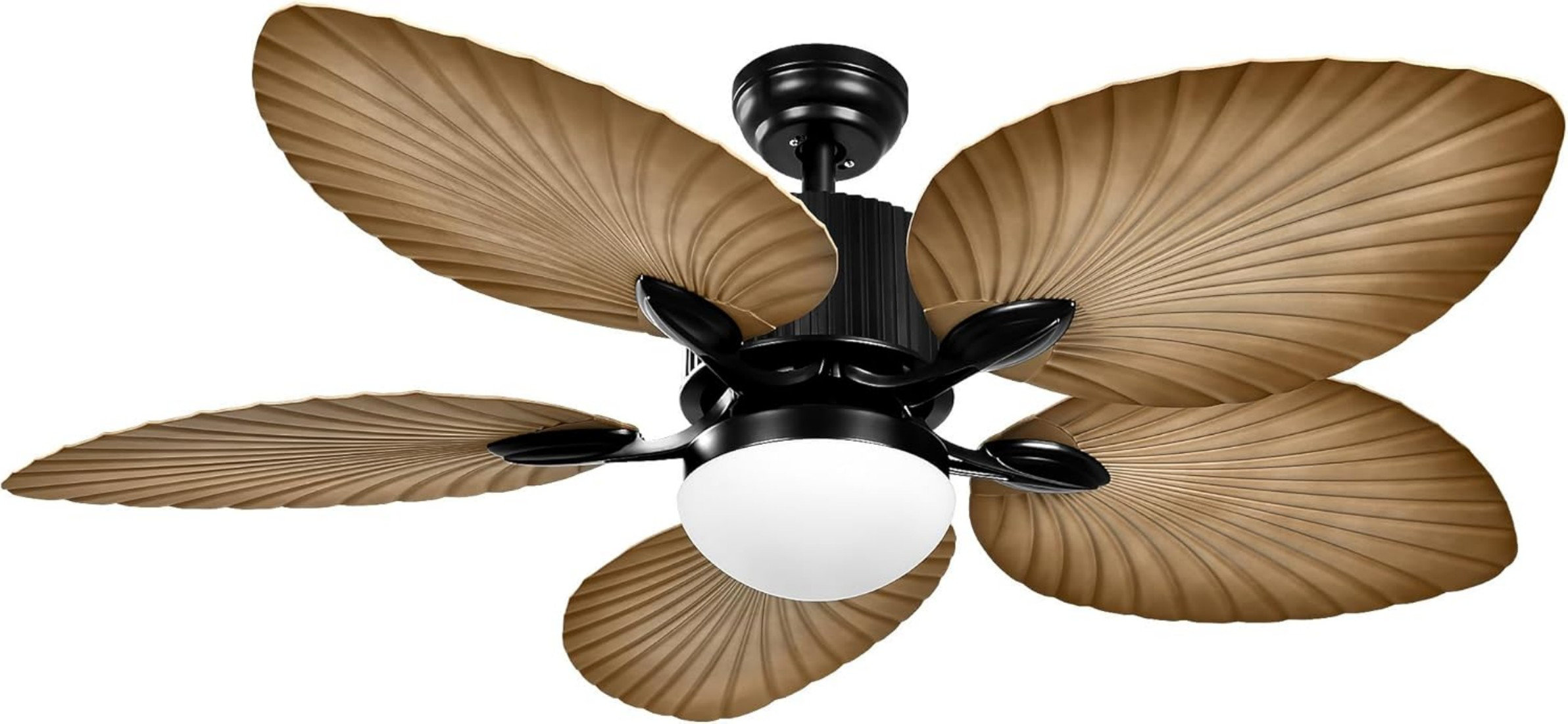 Ophelia & Co. Tropical Ceiling Fan With LED Light And Remote, 52 Inch ...