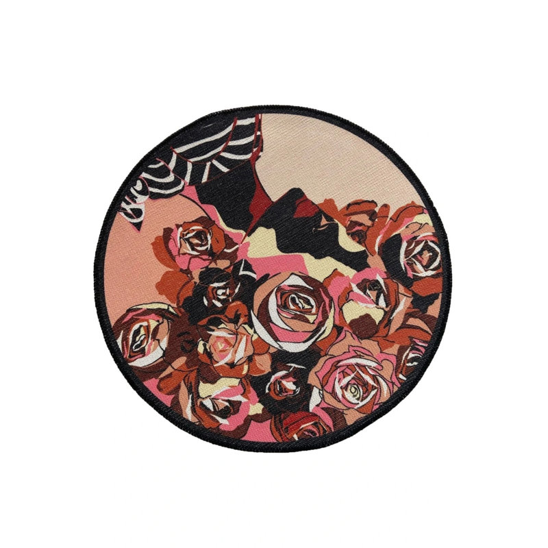 Rose Printed Round Carpet, Round 3'4"