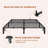 10 Inch King Bed Frame, Heavy Duty Metal Platform Bed Frame with Durable Iron Slat Support and Legs, No Box Spring Required, No Screws Needed, Support Up to 800 LBS-1363768713