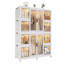 Organisateur de rangement portatif pour garde-robe pour vêtements avec 12 portes magnétiques et 12 cubes, idéal pour le rangement de vêtements pour enfants et divers articles