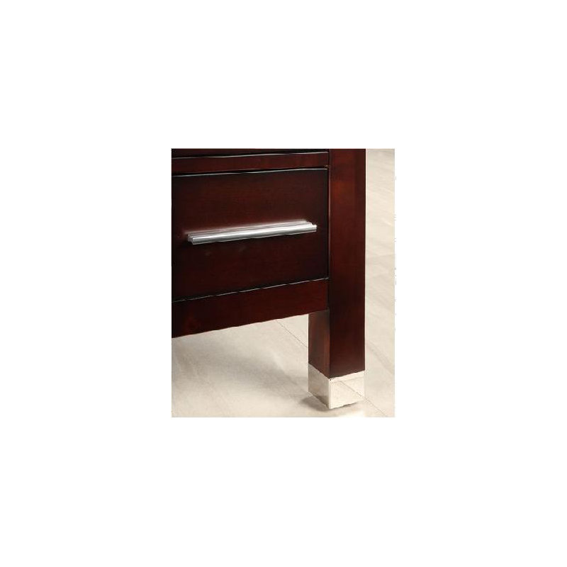 Pieds meuble-lavabo, Acier inoxydable poli