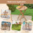  2 PCS Outdoor Side Table with Slatted Tabletop & X-Shaped Structure Coffee Table-2102980220