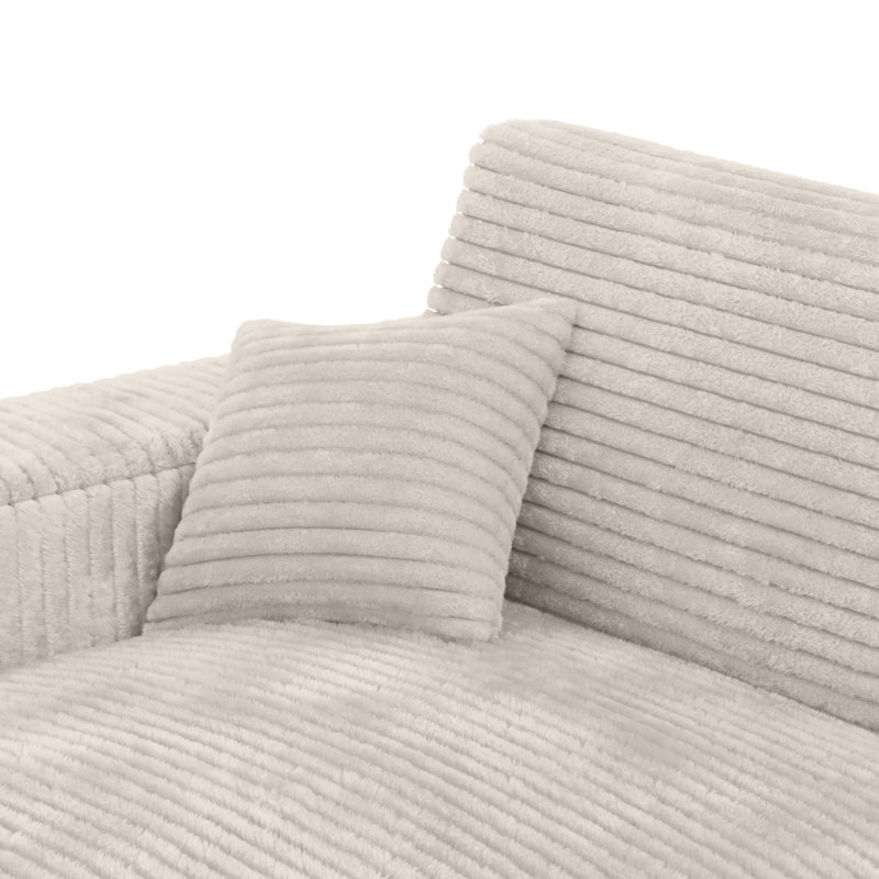Double chaise longue Phoenix, beige