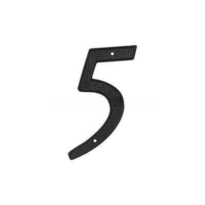 Deltana RNZ4-5 4" Numbers Zinc Die-Cast, Black