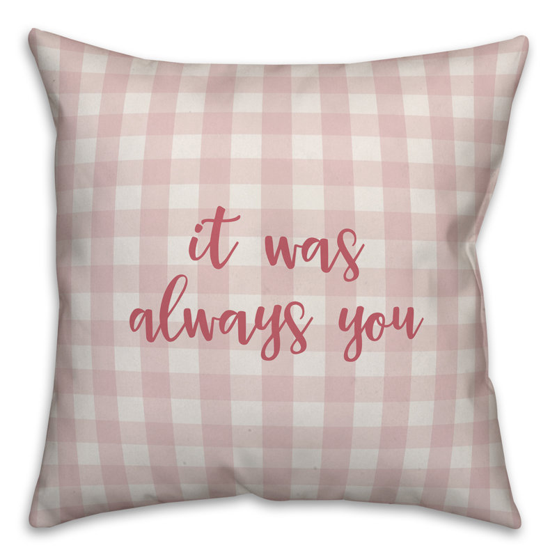  Coussin It Was Always You, Coussin décoratif, Rose