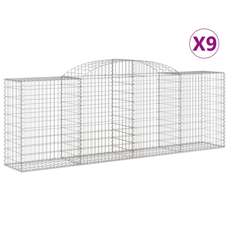 Clôture en métal argenté H 31,5 po x l 157,5 po