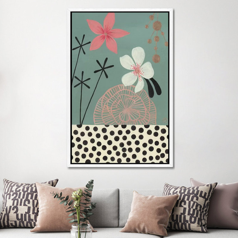Green Tropics by CreatingTaryn - Print on Canvas, White Framed, 152.5 cm H x 101.5 cm W