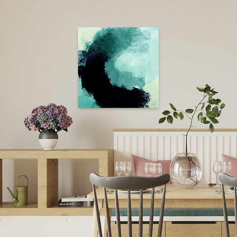 Safe Transitions Abstract Bold Contemporary Art, 18" H x 18" W