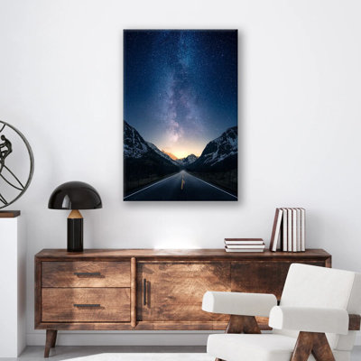 «Open Road Print», art mural paysage panoramique sur la route, affiche sur toile «Endless Road Travel», œuvre d'aventure nature - Wanderlust
