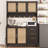 Manganaro 70.9" Kitchen Pantry with Microwave Shelf, Rattan Sideboard Buffet with Charging Station-1016368677