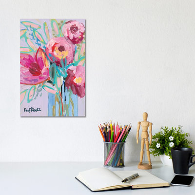 Summer Blooms 1 Piece Wrapped Canvas Wall Art