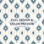 Ensemble de housse de couette Modern Ikat Diamond Calm-124208468