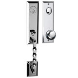 Bravura 915-906 Active Jacksonville Handleset with Macon Knob in Satin Nickel