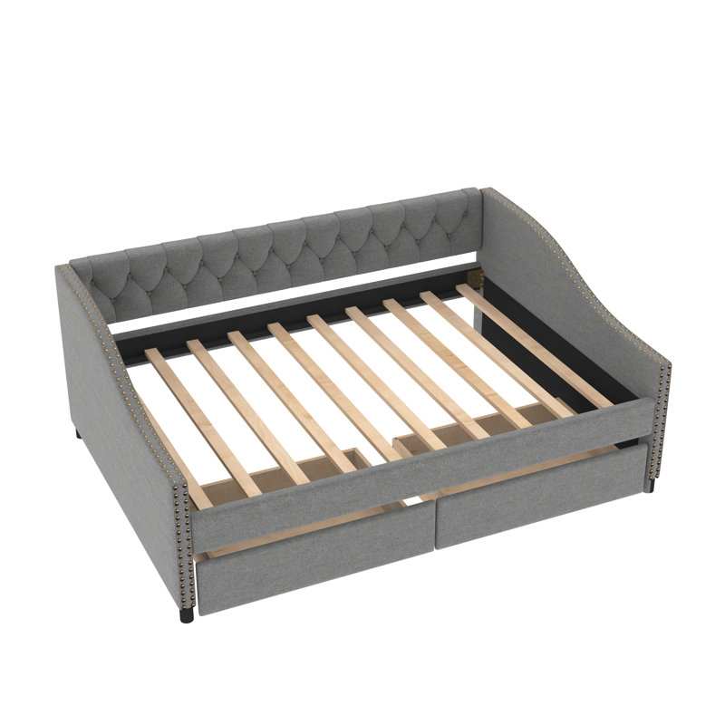 Lit de jour double Audy, gris