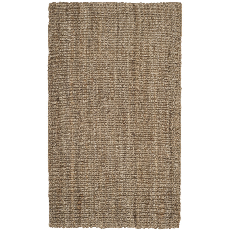 Tapis en jute naturel/gris Alda, Rectangle 3 pi x 5 pi