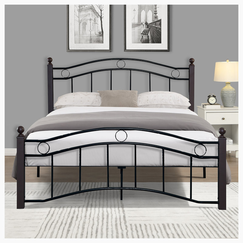 Platform Bed, Queen, Hammered Copper