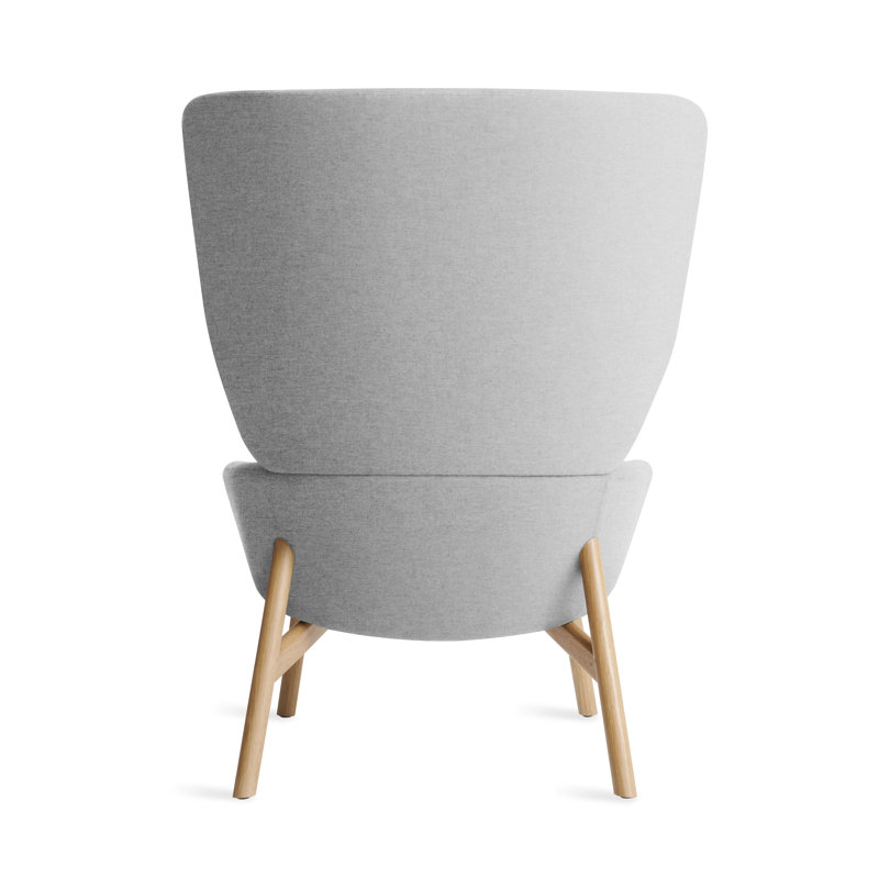 Heads Up Lounge Chair, Gabro Light Gray Wool