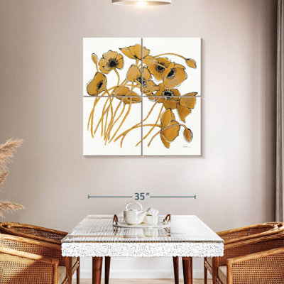 Coquelicots Harnek Gold Black Line II