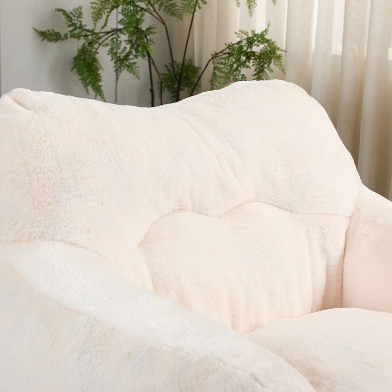 Canapé Lazy Comfy Chairs, Velours blanc