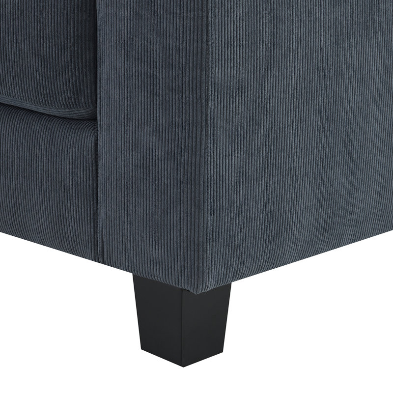 Canapé modulaire en velours côtelé