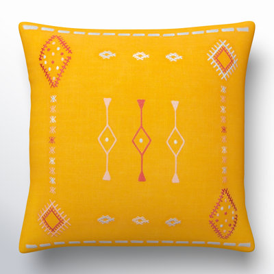 Gwyn Embroidered Cotton Pillow Cover