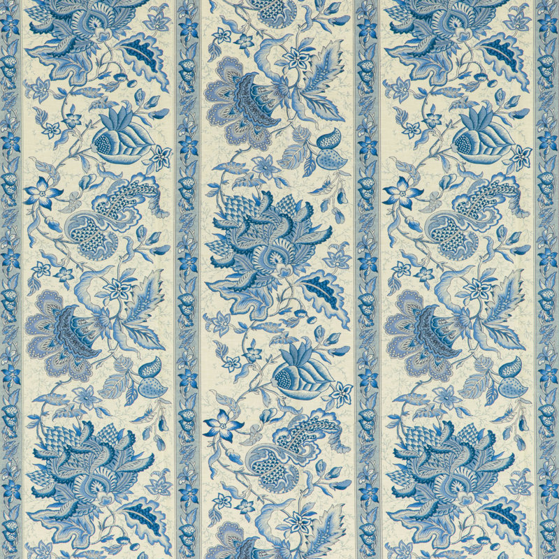 Louverne Montflours Print Fabric, Blue