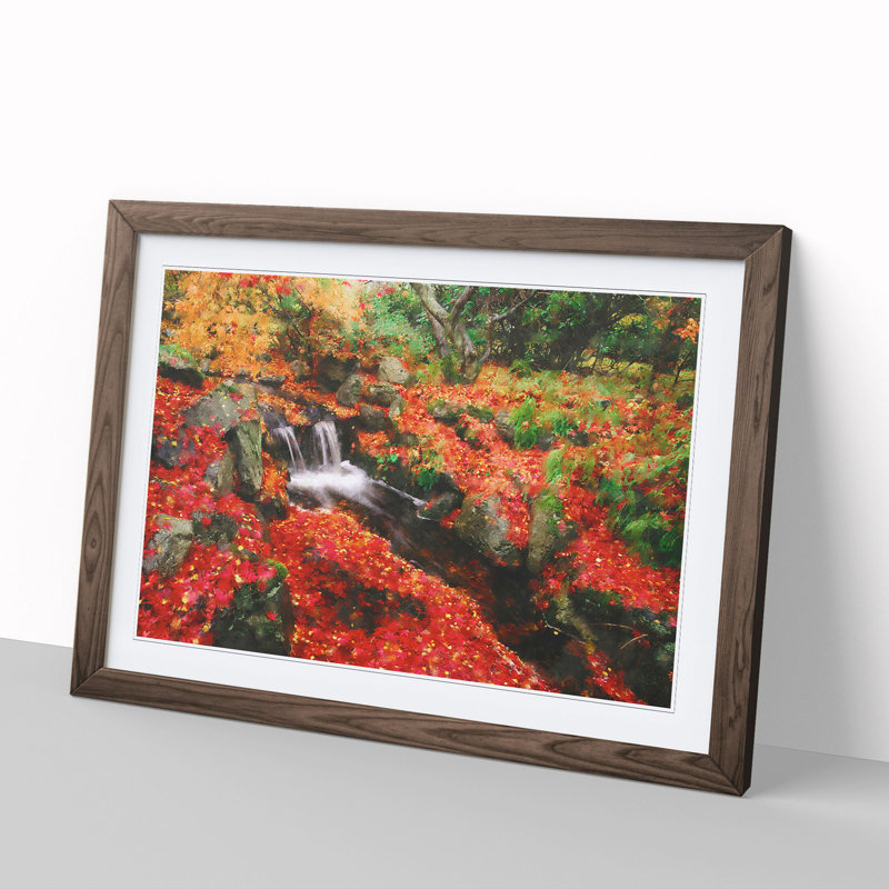 Forest Stream Vol.4 - Framed Print, 27cm H x 36cm W x 2cm D, Walnut Framed