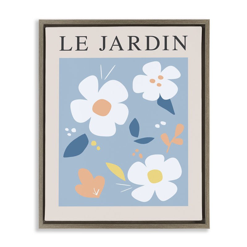 Cadre flottant rebondissant Le Jardin, design par Anna Quach, Cadre flottant orme Montalcino, H 21 po x l 17 po