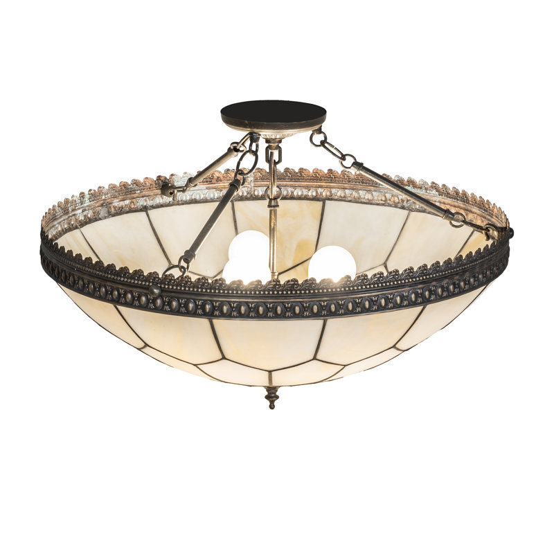 3 - Light Semi Flush Mount