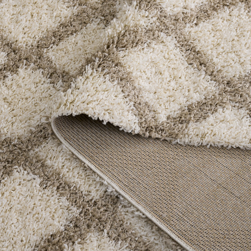 Lapidge Geometric Ivory Area Rug, Runner 2'3" x 8'
