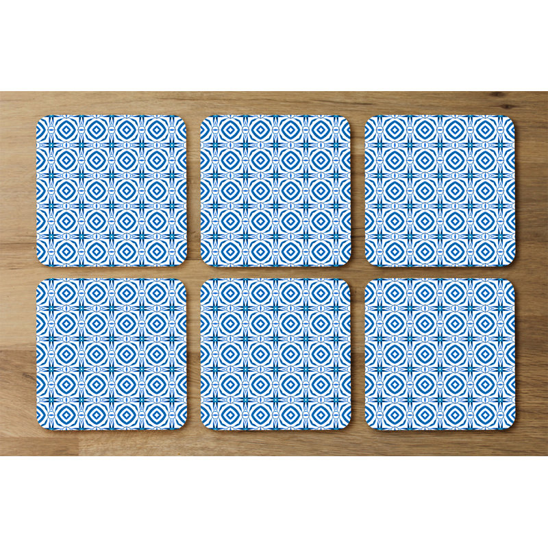 Square 6 Piece Coaster Set