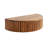 Kristie Half-circle Mango Solid Wood Floating Shelf with Drawer-854511534